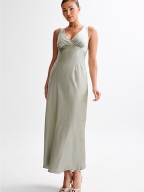 Meshki Meghan Sage Green Maxi Dress